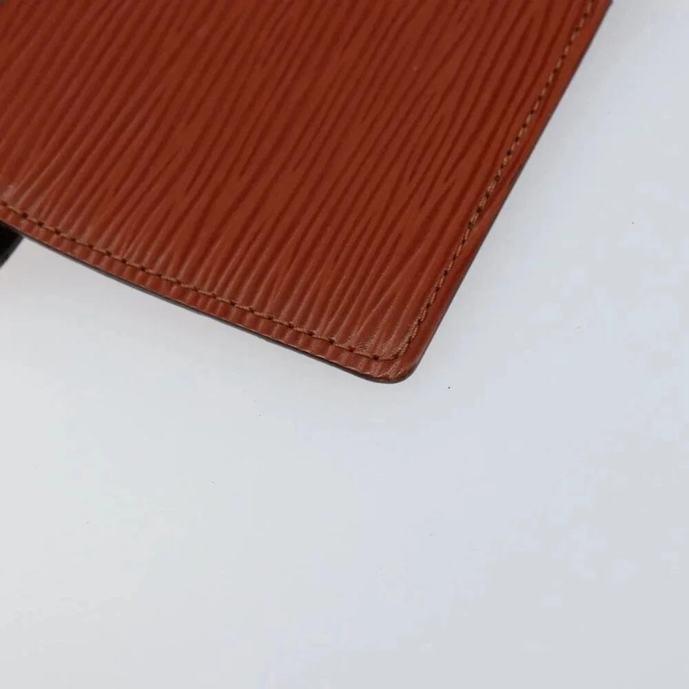 LOUIS VUITTON Epi Agenda PM Day Planner Cover Brown